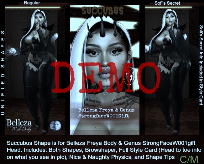  DEMO Succubus shape (Regular Only) by :.Unified.:
