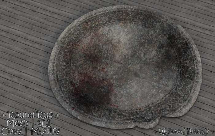 WIB - Round Mesh Rug - Waisted Bloody