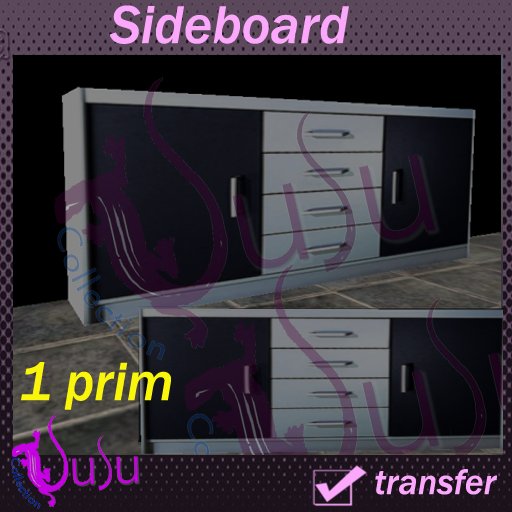 Su-sideboard black grey