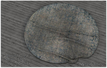 || When I'm Bored || Round Mesh Rug || Aged Blue || 2LI