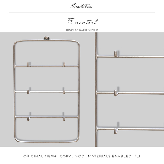 Dahlia - Essential - Display Rack - Silver