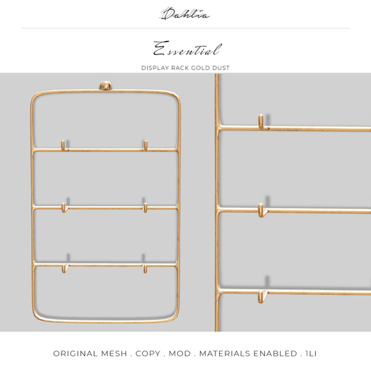 Dahlia - Essential - Display Rack - Gold Dust 