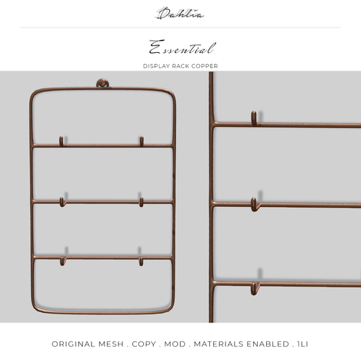 Dahlia - Essential - Display Rack - Copper 