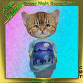 Peeps Dinkies Drippy Night Scene Landscape Tshirt