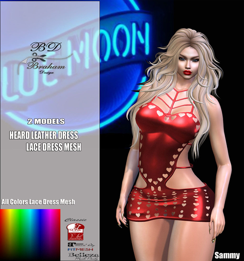 Braham Design Sammy All Colors 2 Models Mesh Dress