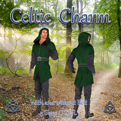 [!CC!] - Hooded Ranger - Green  (With and without Belt)