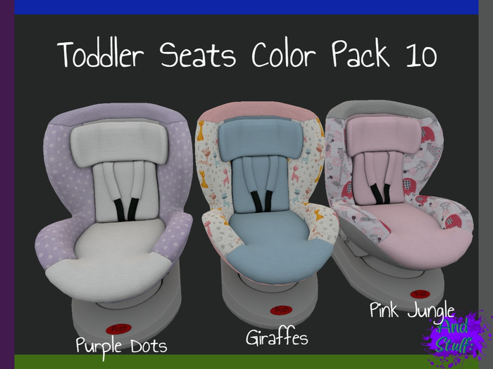 :And Stuff: Toddler Seats Color Pack 10
