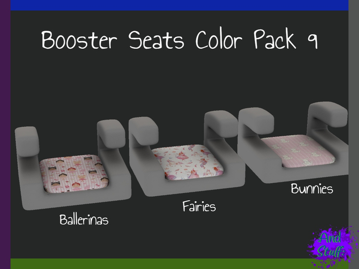 :And Stuff: Booster Seats Color Pack 9