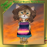 Peeps Dinkies Magical Starry Night Forest Dress
