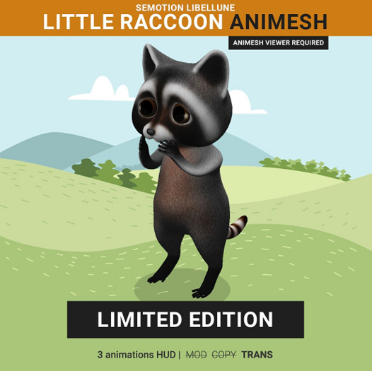 SEmotion Libellune Little Raccoon LIMITED