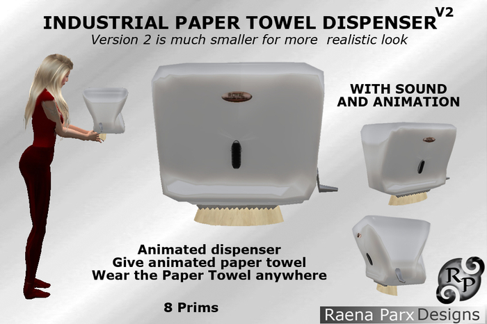 *RPD* Industrial Paper Towel Dispenser V2_by Raena Parx Designs