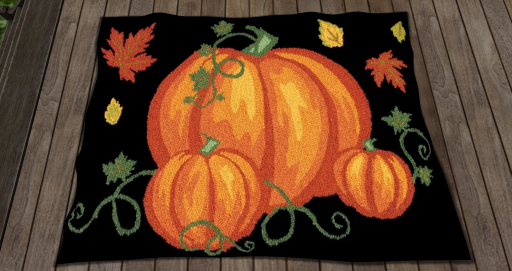 Rug- Pumpkins And Leaves