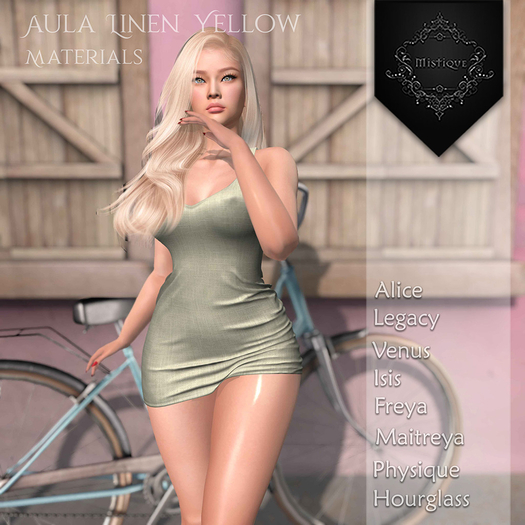 **Mistique** Aula Linen Yellow{wear me and click to unpack)