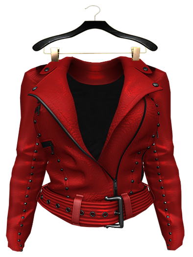 GGVG AMAYA LEATHER JACKET RED