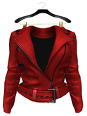 GGVG AMAYA LEATHER JACKET RED