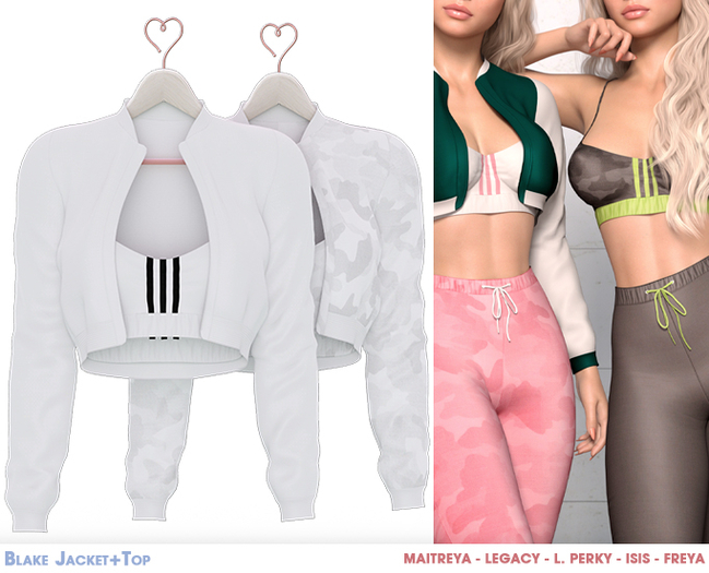 .Safira. Blake Top+Jacket White