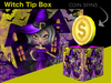 Witch tip coin box
