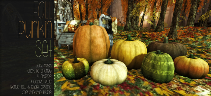 [QE] Home Collection -Fall Punkin Set-