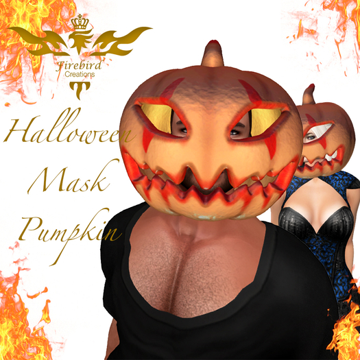 Firebird Halloween Mask Pumpkin