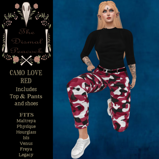 ::DP:: Camo Love Red
