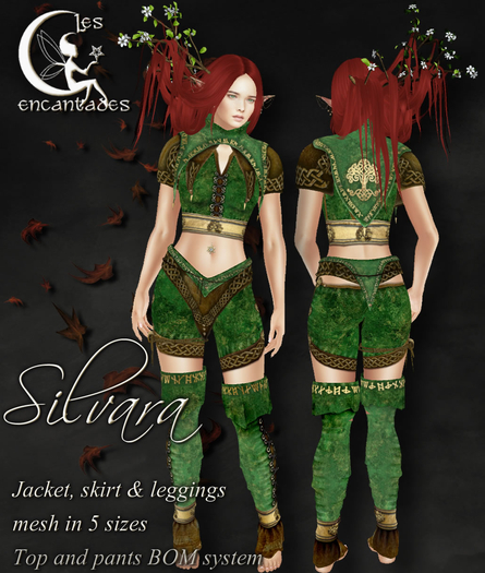*LE* Silvara - Celtic elven mesh outfit