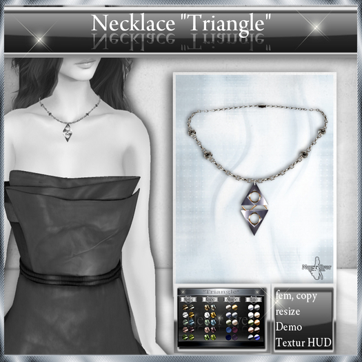 !! NE! Necklace "Triangle" (wear for unpack) (DEMO)