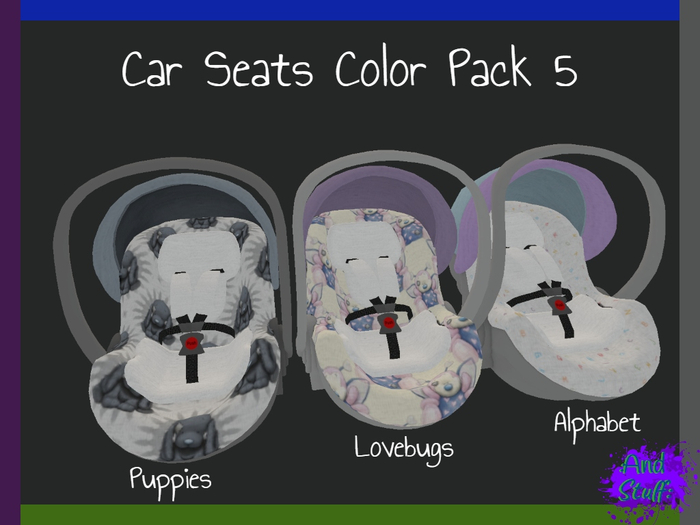 :And Stuff: Car Seats Color Pack 5
