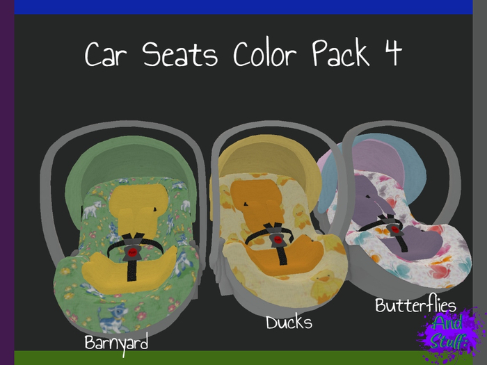 :And Stuff: Car Seats Color Pack 4