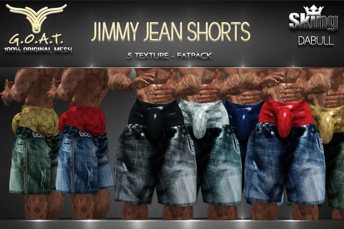 G.O.A.T. SKING DABULL JIMMY JEAN SHORTS - FATPACK DEMO