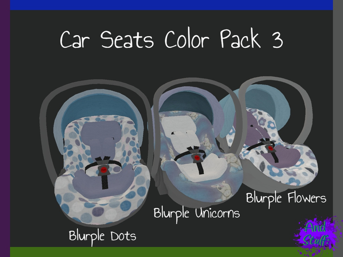 :And Stuff: Car Seats Color Pack 3