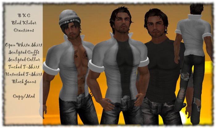 BKC Rocker Shirt Outfit White