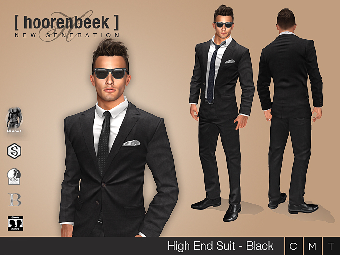 [ hoorenbeek ] High End Suit - BOX - Black [wear me]