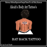 BAT BACK TATTOO