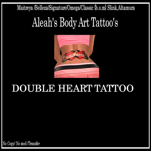 DOUBLE HEART TATTOO