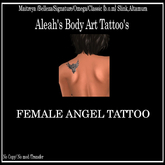 FEMALE ANGEL UPPER BACK SHOULDER TATTOO