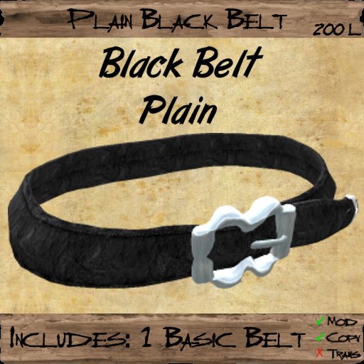 Black Belt - Plain