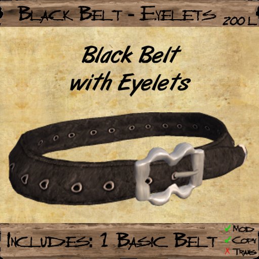 Black Belt - Eyelets