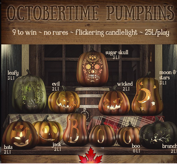Trompe Loeil - Octobertime Pumpkin Bats