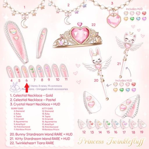 +Half-Deer+ Princess Twinklefluff - Bunny Ears - Topaz