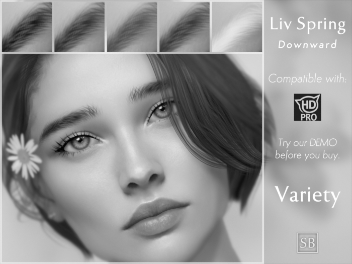 Eyebrows, Catwa HDPRO: LivSpring.Downward.DEMO