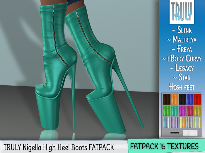 TRULY Nigella High Heel Boots FATPACK