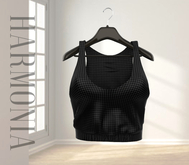 * Harmonia Black Dancer Crop Top - Maitreya