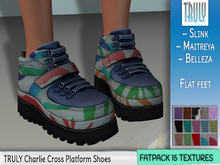 TRULY Charlie Cross Platform Shoes FATPACK