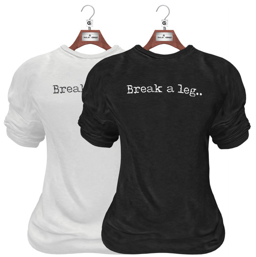 [GIULIADESIGN] -JACK- B/W.Break a leg..
