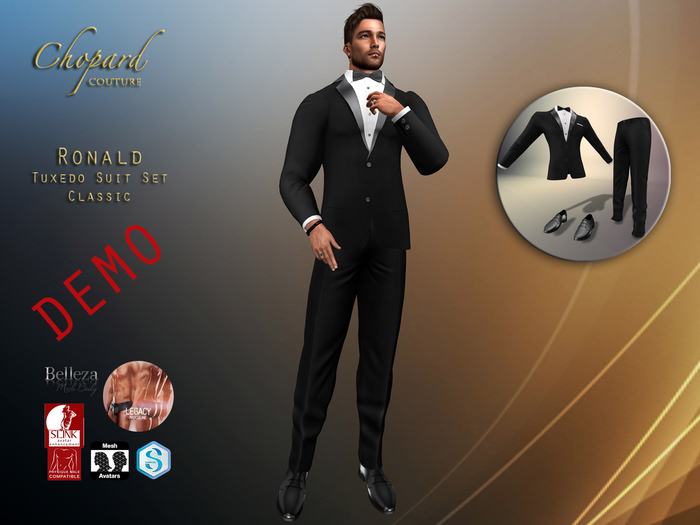 *Chopard Couture* DEMO Ronald Tuxedo Suit Set Classic