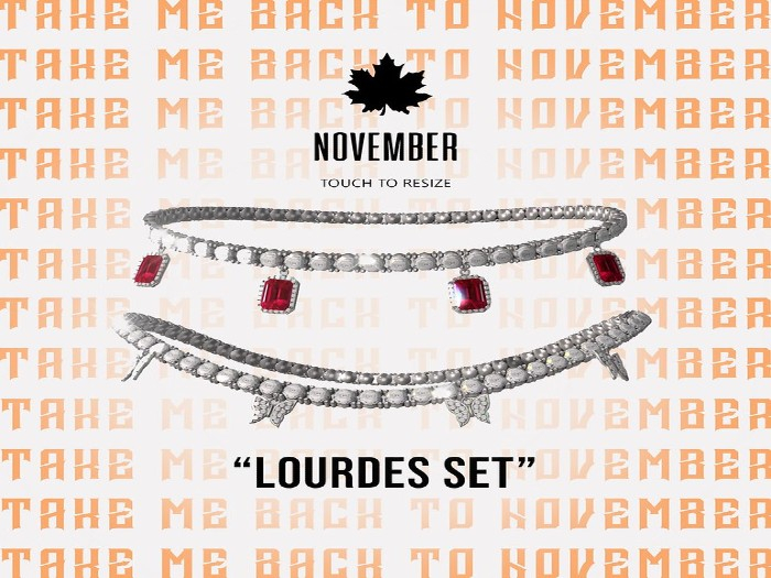 Nov-Lourdes Necklace Set  (G)