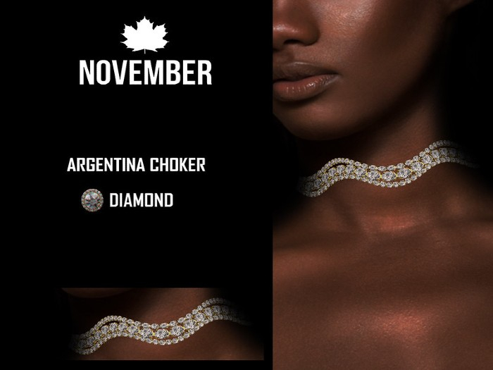 Nov-Argentina Choker (Pink Orchid)