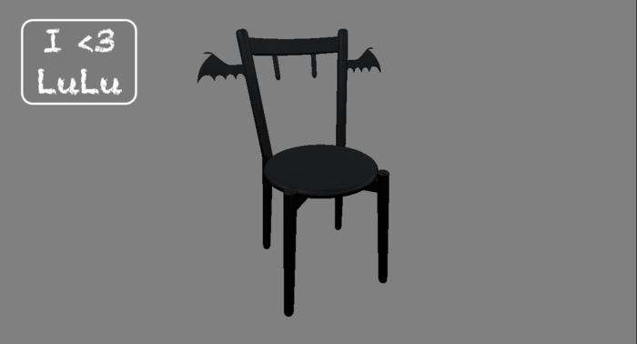 I<3LuLu Bat Chair