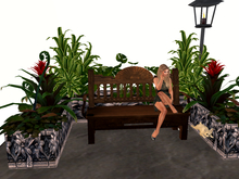 [AE] Garden Store - U Shape Tropical Planter & Bench