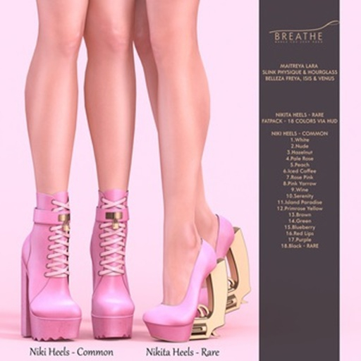 [BREATHE]-Nikita Heels-FATPACK-M.LARA- RARE